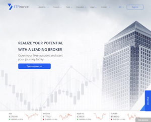 ETFinance homepage