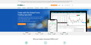 Forex.com homepage